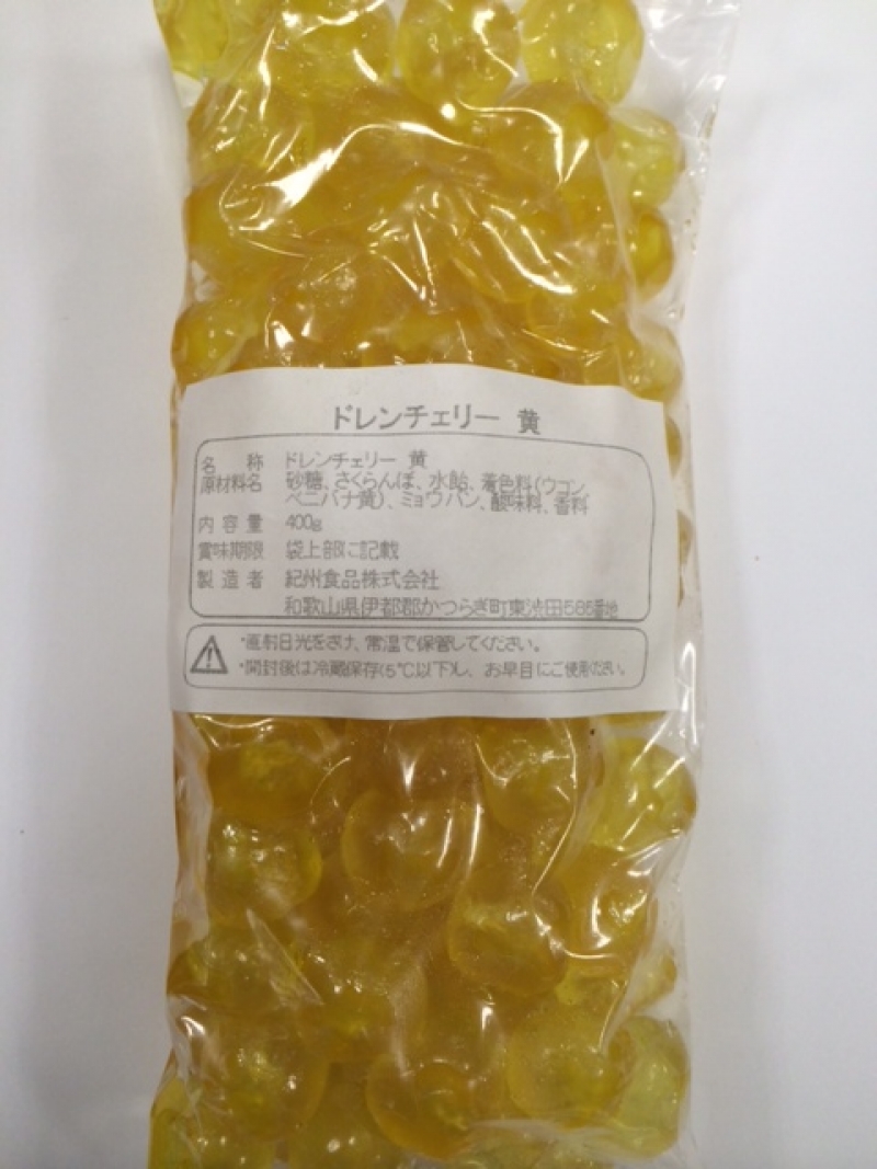 KS ドレンチェリー 黄 400g｜製菓材料・お菓子材料など業務用卸の通販｜かっぱ橋の本間商店原料店