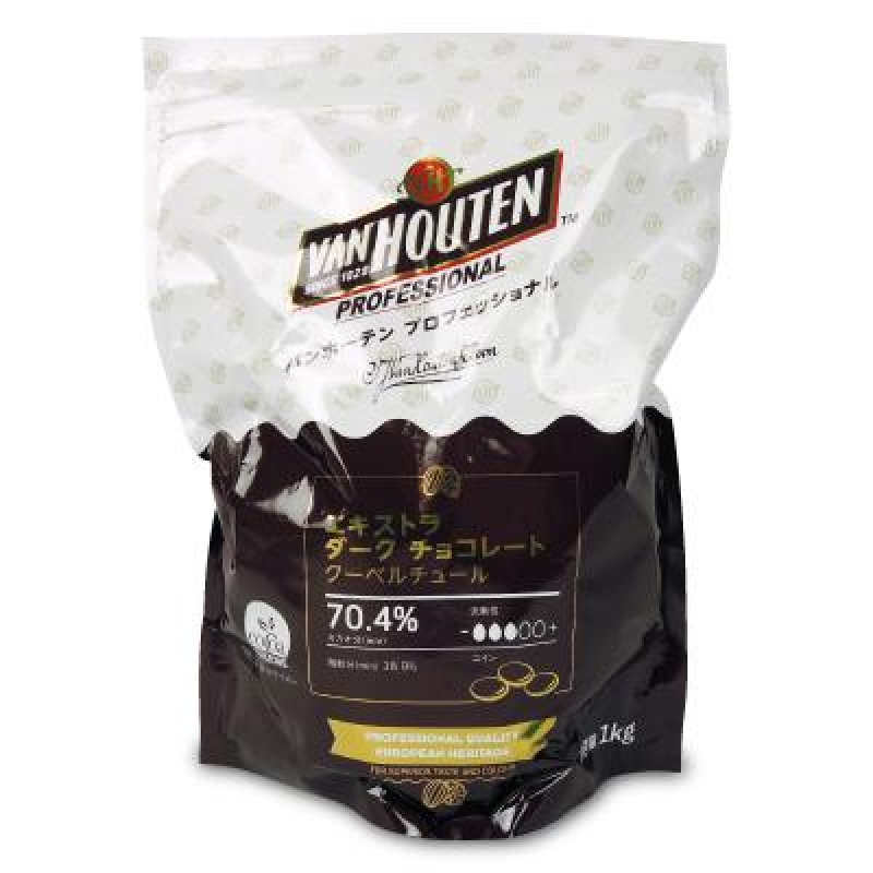 バンホーテン エキストラダークチョコレート70.4％ 1kg｜製菓材料・お