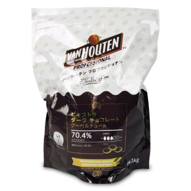限定お買い得商品 バンホーテン エキストラダークチョコレート70.4％ 1kg｜製菓 菓子
